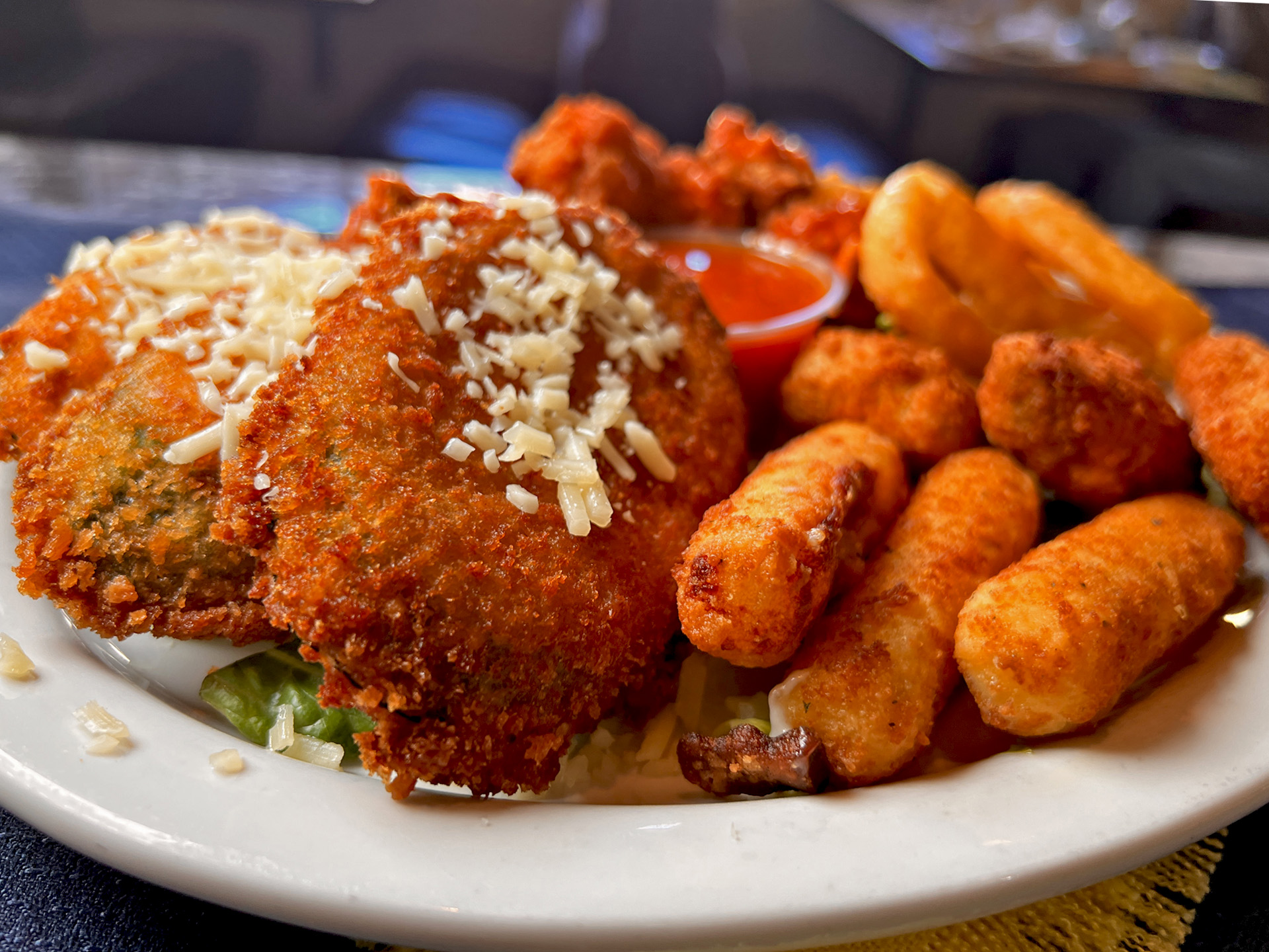 Breadded VegiePatty ChickenWings PotatoeSticks