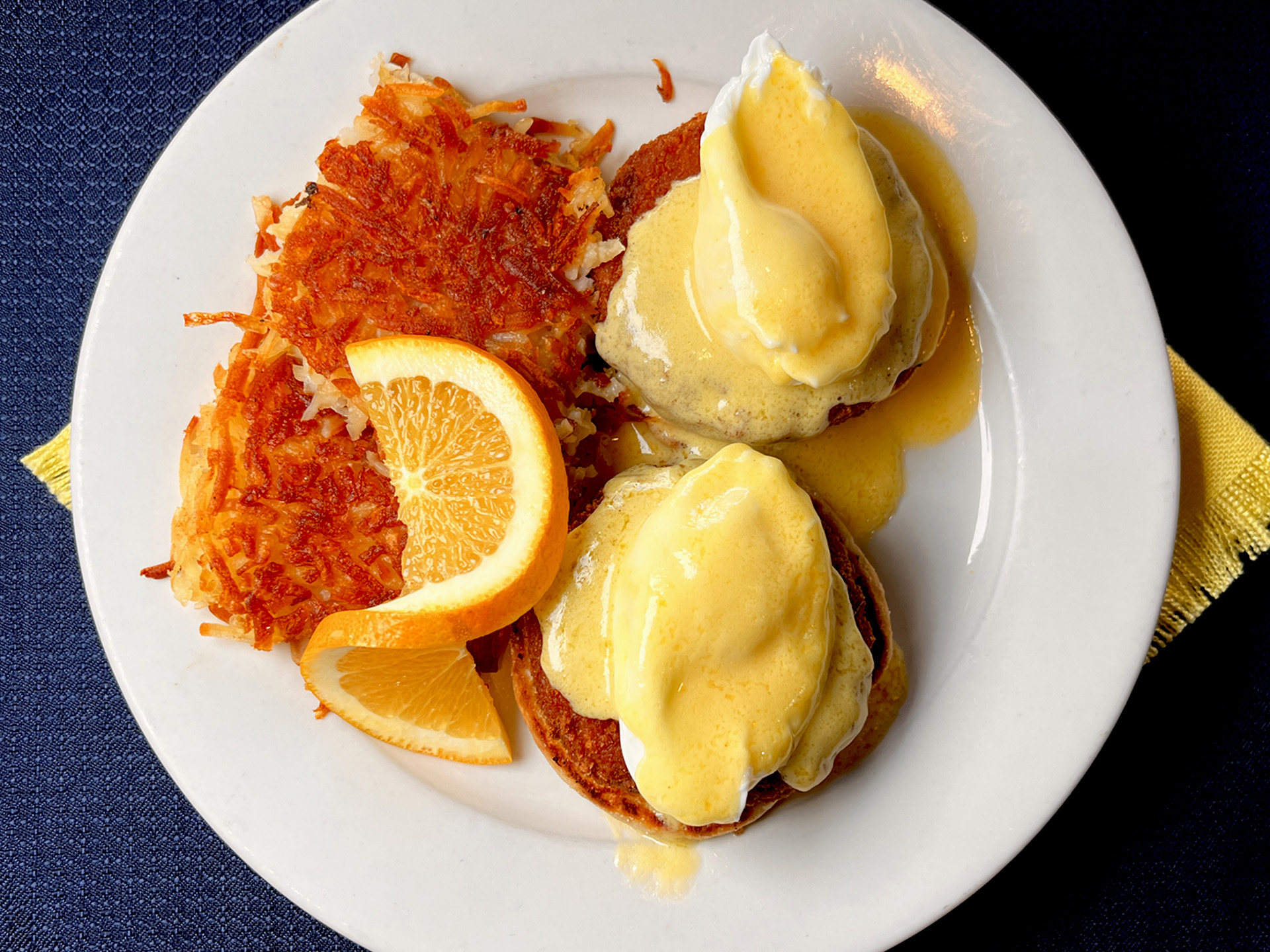 Crabcake Pouch Eggs Hashbrown