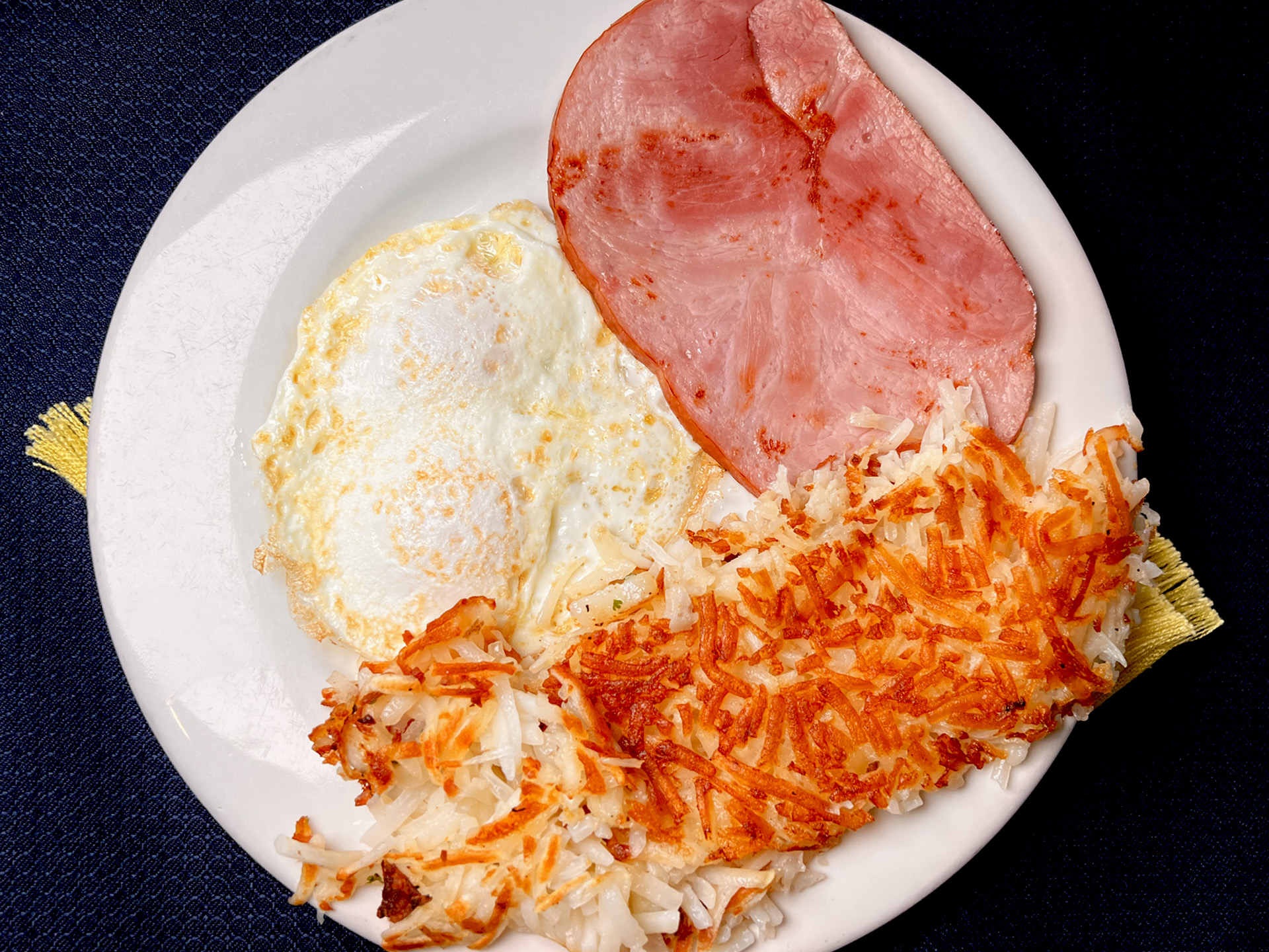 Ham Overeasy Eggs Hashbrown