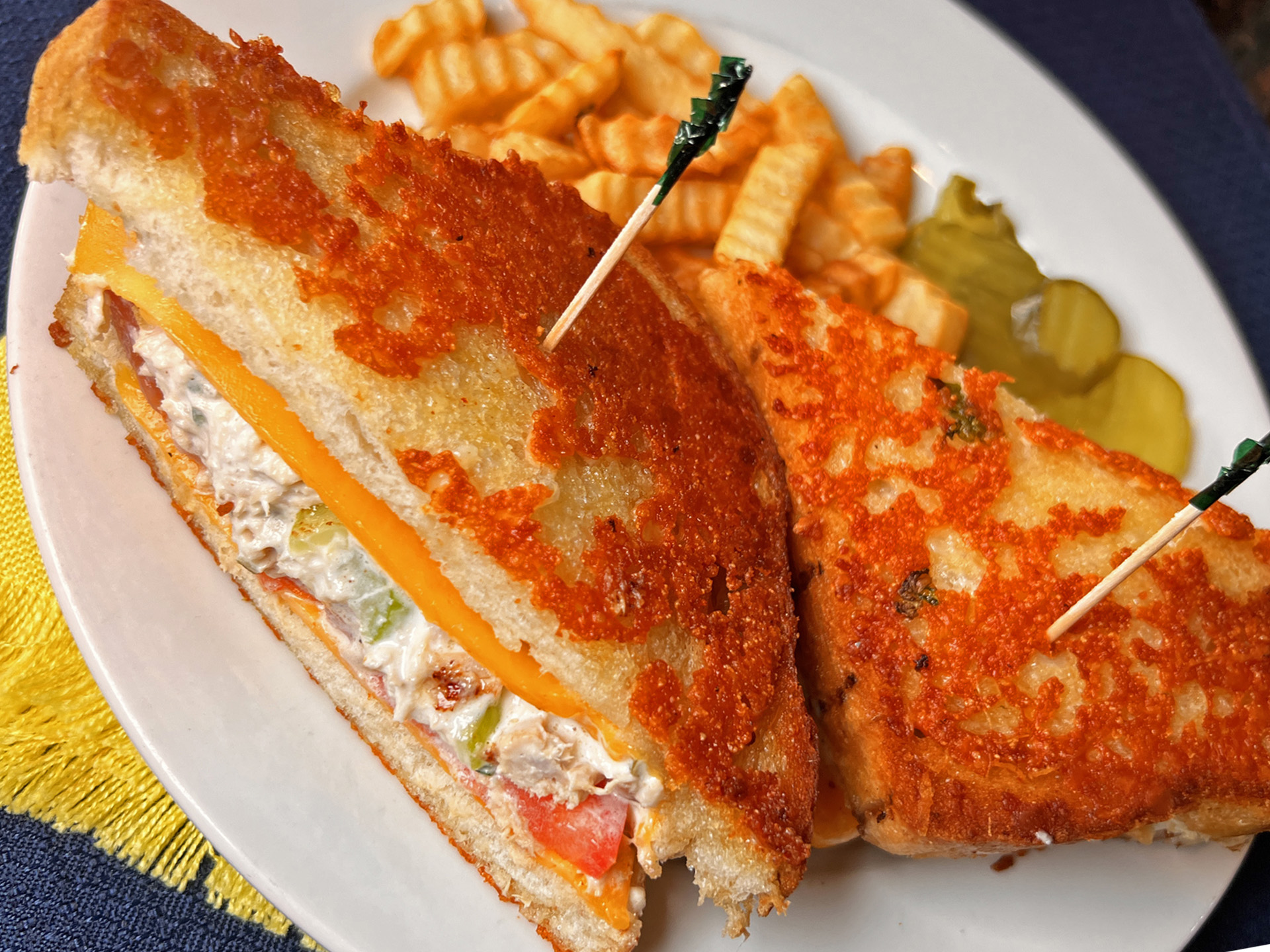 Tuna Melt Grilled SandwitchWithPotatoes