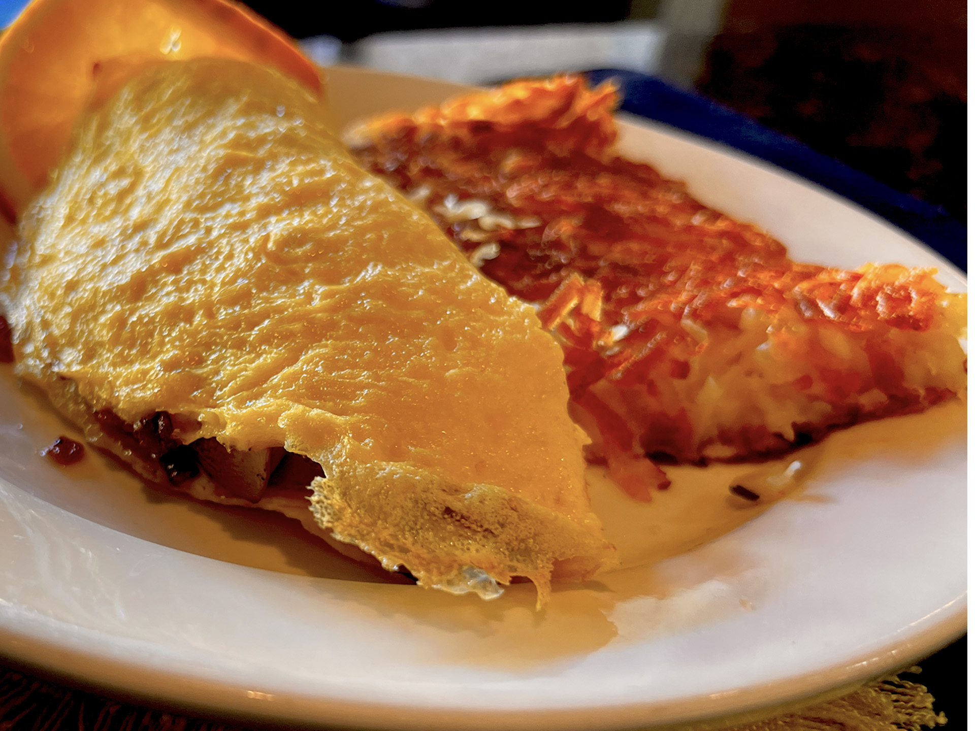Vegetable Omeletts With Hashbrown Potatoes